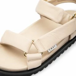 LÄST Flora Beige Leather Sandals SHOES