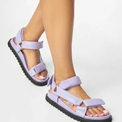 LÄST SHOES Flora Lavender Leather Sandals