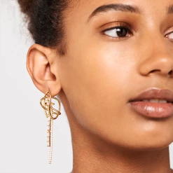 P D PAOLA ACCESSORIES Aisha Gold Earrings