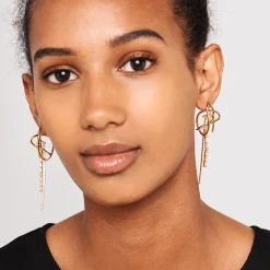 P D PAOLA ACCESSORIES Aisha Gold Earrings