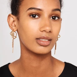 P D PAOLA ACCESSORIES Aisha Gold Earrings