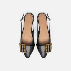 FLATTERED SHOES Alma Leather Black Flats