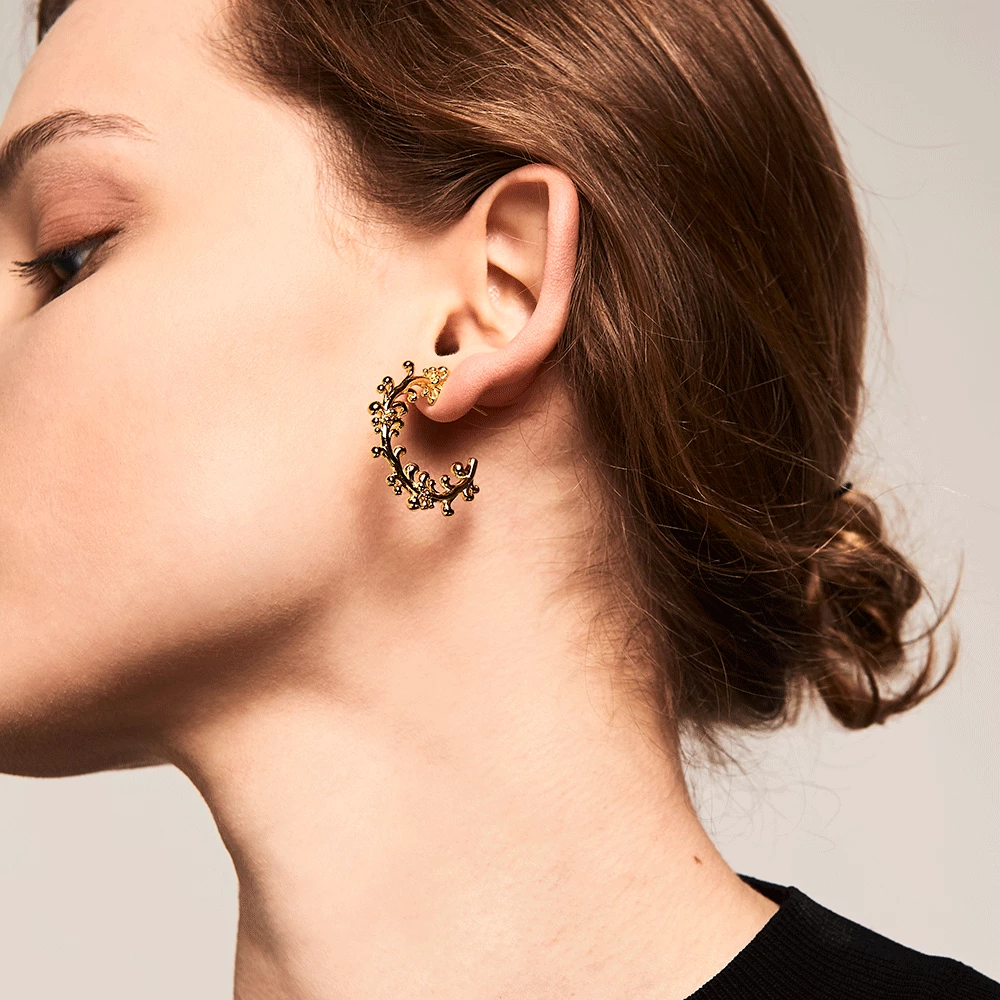 P D PAOLA ACCESSORIES Amalfi Gold Earrings 2 P D PAOLA ACCESSORIES Amalfi Gold Earrings