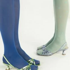 AKAADA SHOES Amaya Green Metallic Leather Sandals