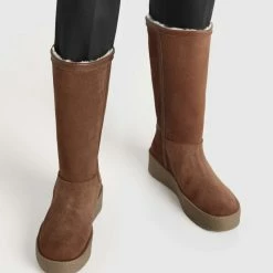 FLATTERED Amaya Suede Caramel Winter Boots