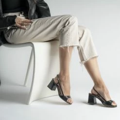 MADE 94 Anya Black Snake Sandals SHOES 12 MADE 94 Anya Black Snake Sandals SHOES