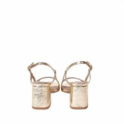 MADE 94 SHOES Anya Metallic Gold Snake Sandals