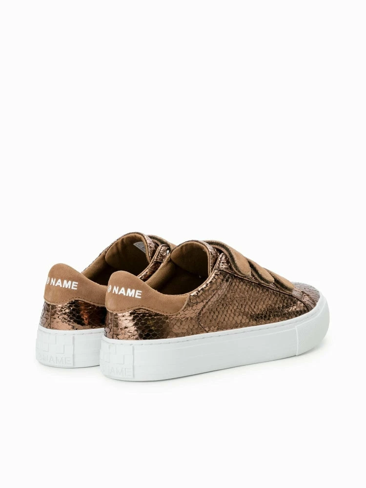 NO NAME SHOES Arcade Straps Bronze Tan Sneakers 5 NO NAME SHOES Arcade Straps Bronze Tan Sneakers
