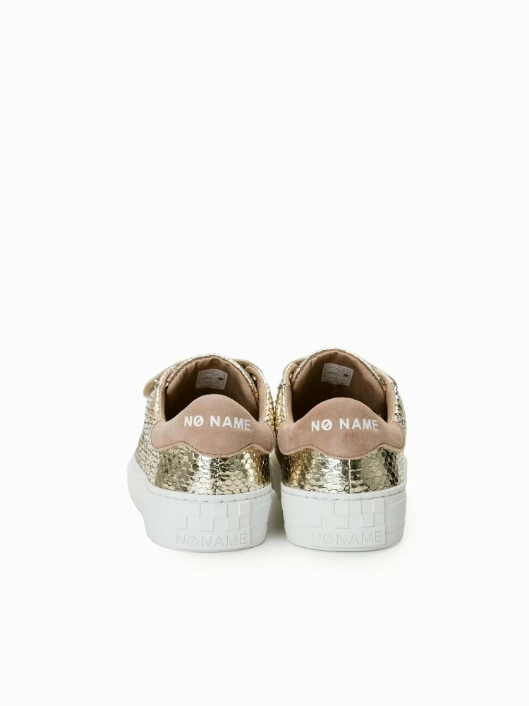 NO NAME SHOES Arcade Straps Bronze Tan Sneakers 6 NO NAME SHOES Arcade Straps Bronze Tan Sneakers