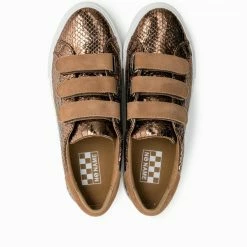 NO NAME SHOES Arcade Straps Bronze Tan Sneakers 11 NO NAME SHOES Arcade Straps Bronze Tan Sneakers