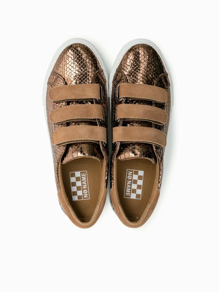 NO NAME SHOES Arcade Straps Bronze Tan Sneakers 3 NO NAME SHOES Arcade Straps Bronze Tan Sneakers