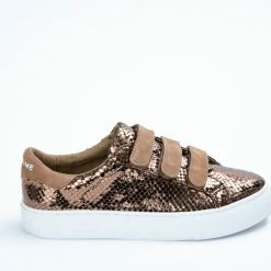 NO NAME SHOES Arcade Straps Bronze Tan Sneakers 17 NO NAME SHOES Arcade Straps Bronze Tan Sneakers