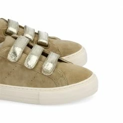 NO NAME Arcade Straps Suede Beige Sneakers SHOES