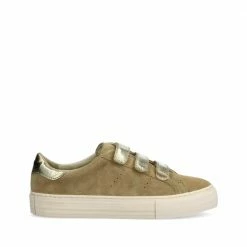 NO NAME Arcade Straps Suede Beige Sneakers SHOES