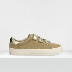 NO NAME Arcade Straps Suede Beige Sneakers SHOES