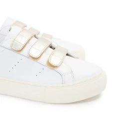 NO NAME SHOES Arcade Straps White Gold Sneakers