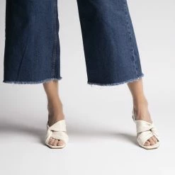 AKAADA Asami Cream Soft Nappa Sandals SHOES