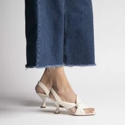 AKAADA Asami Cream Soft Nappa Sandals SHOES