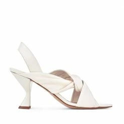 AKAADA Asami Cream Soft Nappa Sandals SHOES