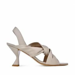AKAADA Asami Nude Beige Soft Nappa Sandals