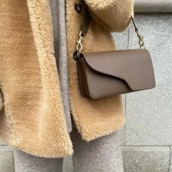 ATP ATELIER Assisi Khaki Brown Crossbody Bag