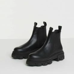 BUKELA Asta Black Leather Chelsea Boots SHOES