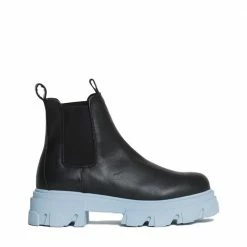 BUKELA Asta Black Sky Leather Chelsea Boots SHOES