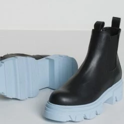 BUKELA Asta Black Sky Leather Chelsea Boots SHOES