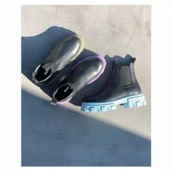 BUKELA Asta Black Sky Leather Chelsea Boots SHOES