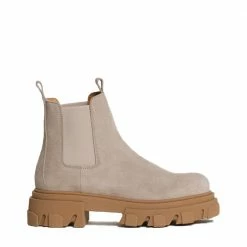 BUKELA Asta Sand Suede Chelsea Boots