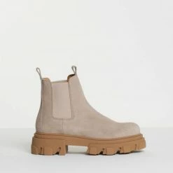 BUKELA Asta Sand Suede Chelsea Boots