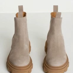 BUKELA Asta Sand Suede Chelsea Boots
