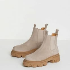 BUKELA Asta Sand Suede Chelsea Boots