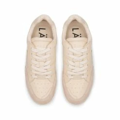 LÄST SHOES B-Ball Cream Retro Sneakers