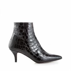 IVYLEE COPENHAGEN Bambi Faux Croco Black Boots