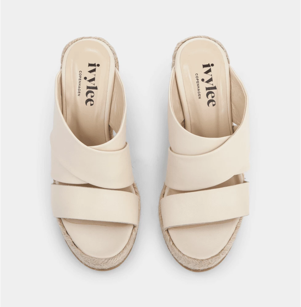 IVYLEE COPENHAGEN Bella Off White Espadrille Mules NEW IN 4 IVYLEE COPENHAGEN Bella Off White Espadrille Mules NEW IN