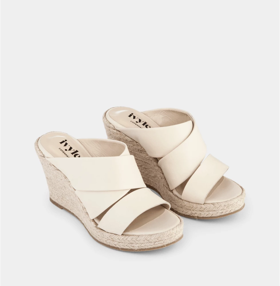 IVYLEE COPENHAGEN Bella Off White Espadrille Mules NEW IN 3 IVYLEE COPENHAGEN Bella Off White Espadrille Mules NEW IN