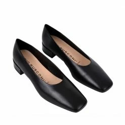 FABIO RUSCONI SHOES Bit Leather Black Flats