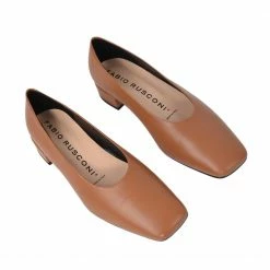 FABIO RUSCONI Bit Leather Cuoio Flats