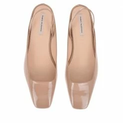 FABIO RUSCONI Bit Patent Nude Flat Shoes