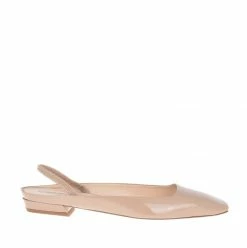 FABIO RUSCONI Bit Patent Nude Flat Shoes