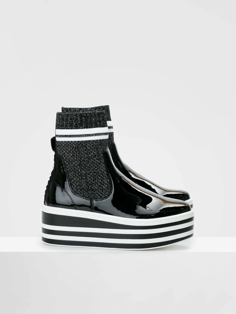 NO NAME Boost Socks Patent Black SHOES 6 NO NAME Boost Socks Patent Black SHOES