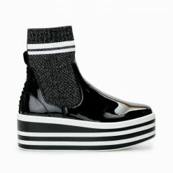 NO NAME Boost Socks Patent Black SHOES 11 NO NAME Boost Socks Patent Black SHOES