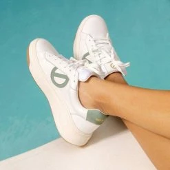 NO NAME SHOES Bridget Trainer White Tilleul Sneakers