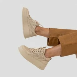 BRONX Bumpp In Camel Chunky Sneakers SHOES