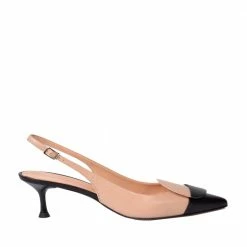 CHANTAL Capretto Circul Sling Back Heeled Shoes