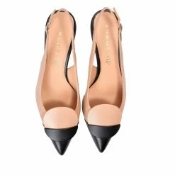 CHANTAL Capretto Circul Sling Back Heeled Shoes