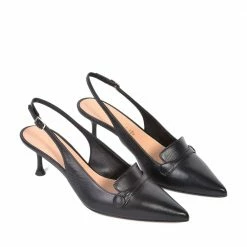CHANTAL Capretto Sling Back Shoes In Black