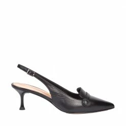 CHANTAL Capretto Sling Back Shoes In Black