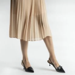 CHANTAL Capretto Sling Back Shoes In Black